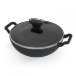 Walton Cast Iron Karai with Glass Lid 24cm  WCW-CIKG2400 - Image 6