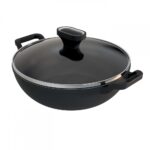 Walton Cast Iron Karai with Glass Lid 24cm  WCW-CIKG2400 - Image 3